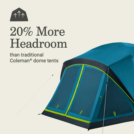 Coleman - Skydome 4-Person Tent with Screen Room & Dark Room Tech