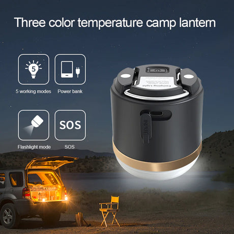 EcoFlow – Waterproof Rechargeable Camping Lantern with Power Bank