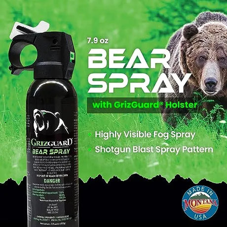 PS Products – Griz Guard Bear Spray 7.9oz with Holster (30ft Range)