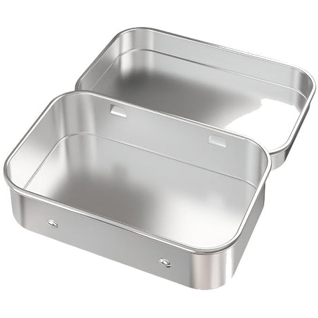Hulless – 3.7" Mini Hinged Metal Storage Tin Box — view 3