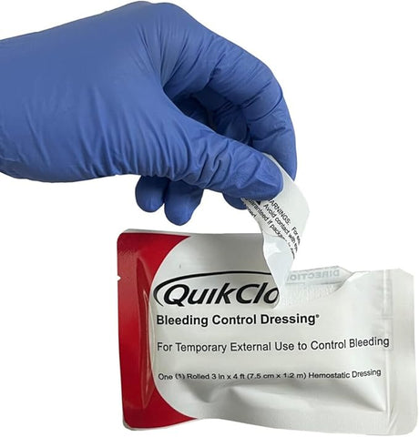 QuikClot - EMS Gauze, 3" x 4' Z-Fold Hemostatic Dressing