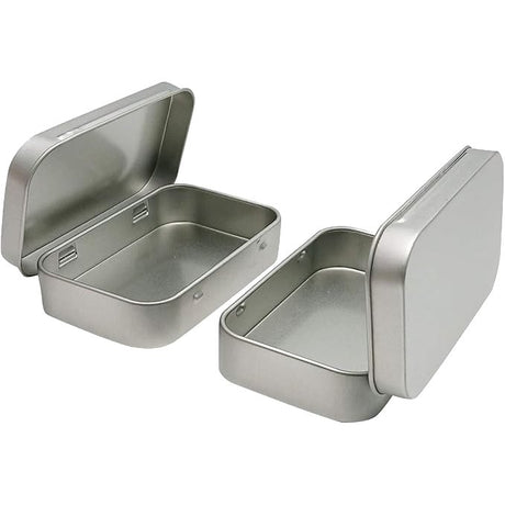 Hulless – 3.7" Mini Hinged Metal Storage Tin Box — view 4