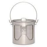 Pathfinder - 64oz Bush Pot and Lid Set, Stainless Steel