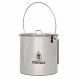 Pathfinder - 64oz Bush Pot and Lid Set, Stainless Steel