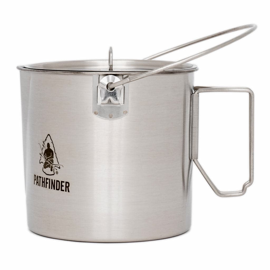 Pathfinder - 64oz Bush Pot and Lid Set, Stainless Steel