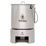 Pathfinder - 64oz Bush Pot and Lid Set, Stainless Steel