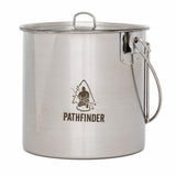 Pathfinder - 64oz Bush Pot and Lid Set, Stainless Steel