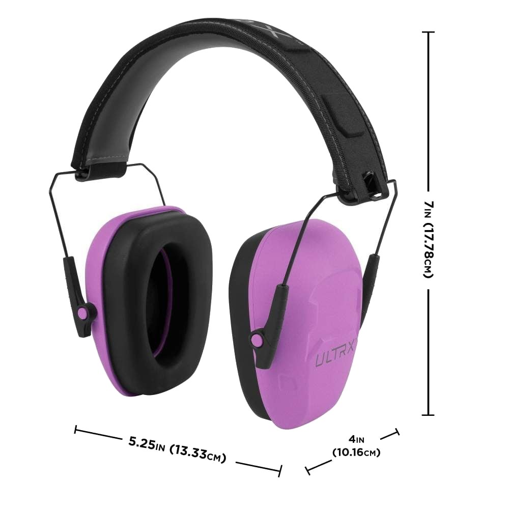 Allen - ULTRX Shield Passive Earmuff, Plum — view 3