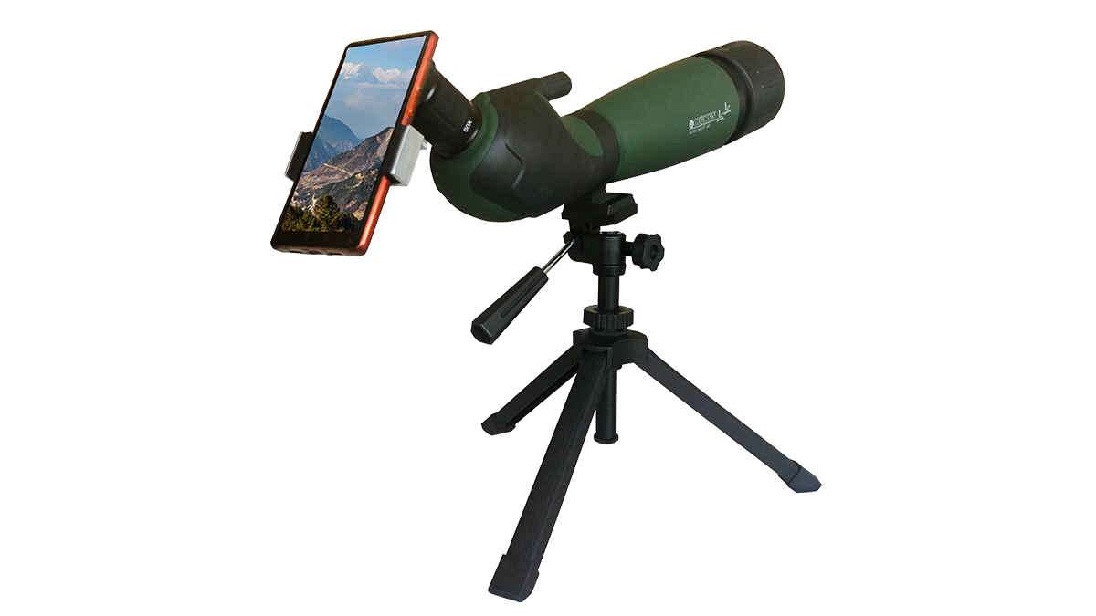 Konus - Konuspot 15-45x65 Spotting Scope with Smartphone and Camera Adapter