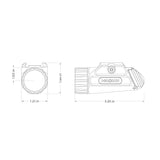 Holosun - P.ID Tactical Pistol Light: 1000 Lumen Compact White Light with MIL-STD 1913 Picatinny Rail Mount