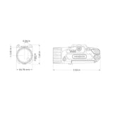 Holosun - P.ID Plus Tactical Pistol Light and Laser: 900 Lumen White Light with Visible Green Laser