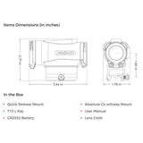 Holosun - 530C Titanium Micro Sight with Solar Failsafe Technology