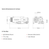 Holosun - 221 Red or Green Laser & IR Aiming Device, 7075-T6 Aluminum Housing