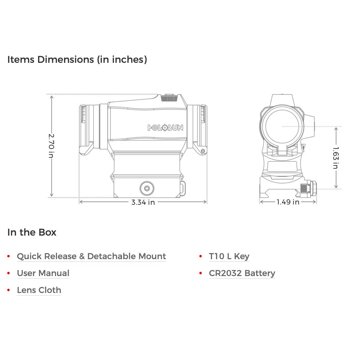Holosun - HS515CM & HE515CM-GR: Durable Micro Sights with Multi-Reticle System
