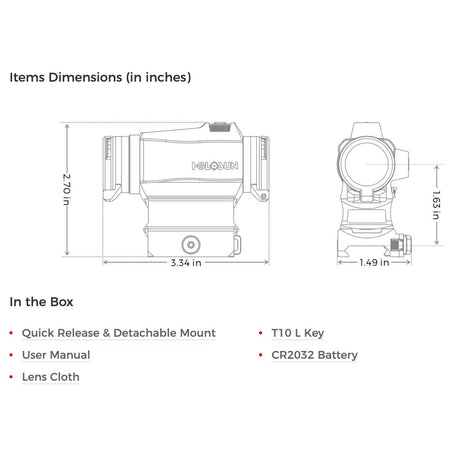 Holosun - HS515CM & HE515CM-GR: Durable Micro Sights with Multi-Reticle System