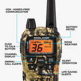 Midland – T75 X-Talker Camo Walkie Talkie (38-Mile Range)