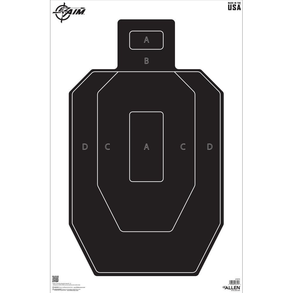 Allen Company - NEW EZ Aim IPSC Silhouette Target, 23" x 35", 50-Pack