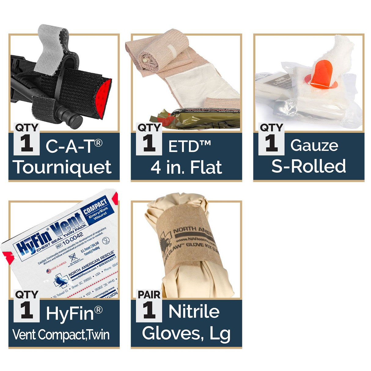 North American Rescue - M-FAK Mini First Aid Kit