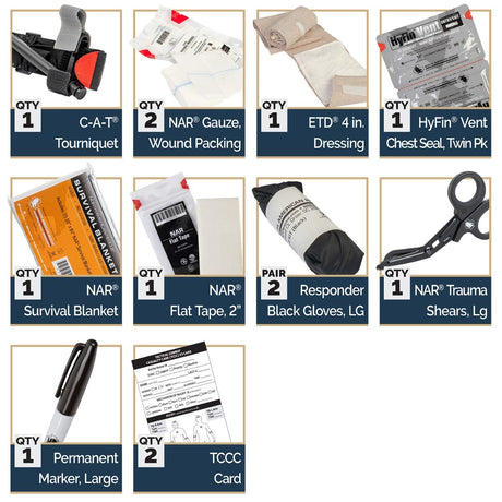 North American Rescue - Reflex IFAK System Kit with TCCC Supplies