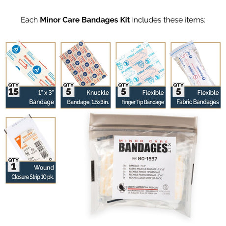 North American Rescue - Mini Trauma Sheet Kit with Emergency Medical Supplies