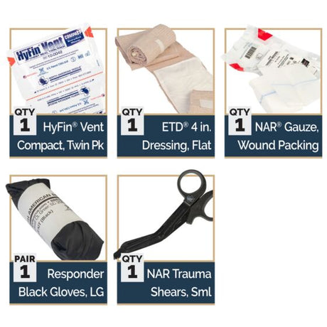 North American Rescue – Mini Trauma Aid Kit (Mini-TAK)