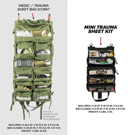 North American Rescue - Mini Trauma Sheet Kit with Emergency Medical Supplies