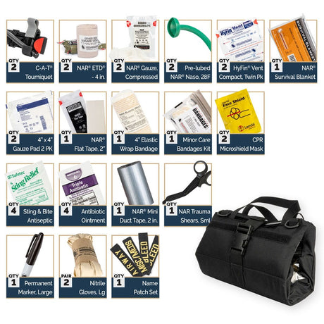 North American Rescue - Mini Trauma Sheet Kit with Emergency Medical Supplies