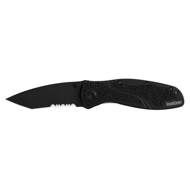 Kershaw - Blur Tanto Black Serrated Knife