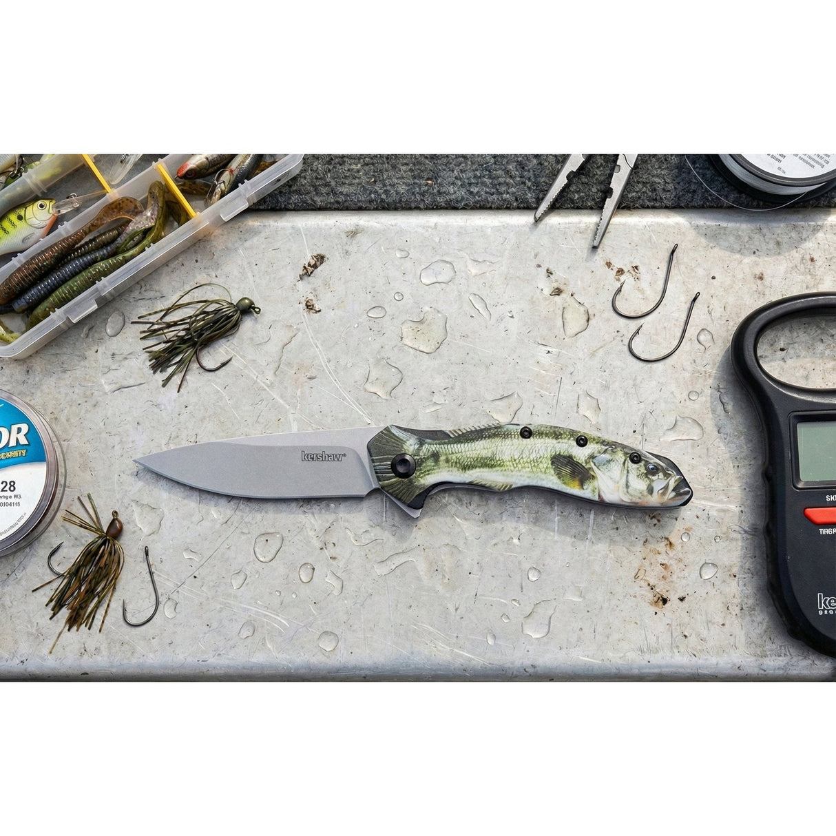 Kershaw - Shoreline Bass Pocketknife with CCI Technology