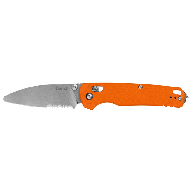 Kershaw - Bel Air XL EMT Rescue Knife, Orange G10 Handle