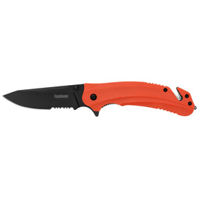 Kershaw - Barricade Serrated Rescue Knife with Glassbreaker