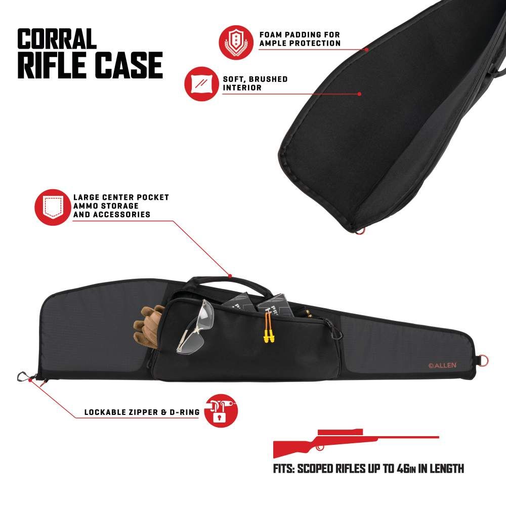 Allen Company - Corral 46” Rifle Case, Black