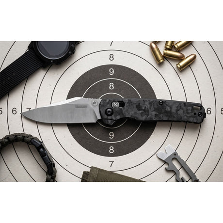Kershaw - Bel Air Clip Point Knife, Carbon Fiber Handle