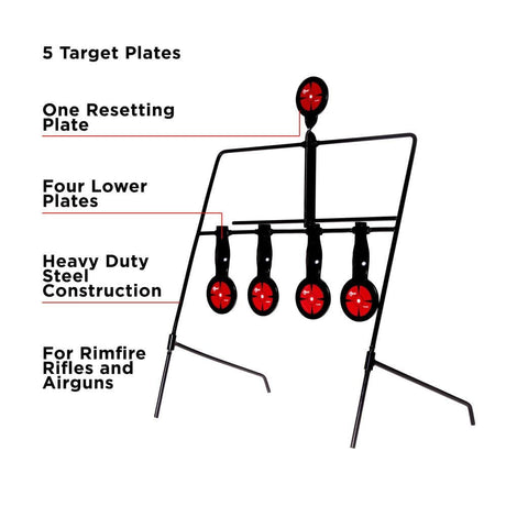 Allen EZ Aim – Deflector Spinner Target System, .22 Cal Steel