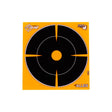 Allen Company - EZ Aim Adhesive Splash Reactive Paper Shooting Targets, Bullseye, 6"W x 6"H, 12-Pack, Black/Orange