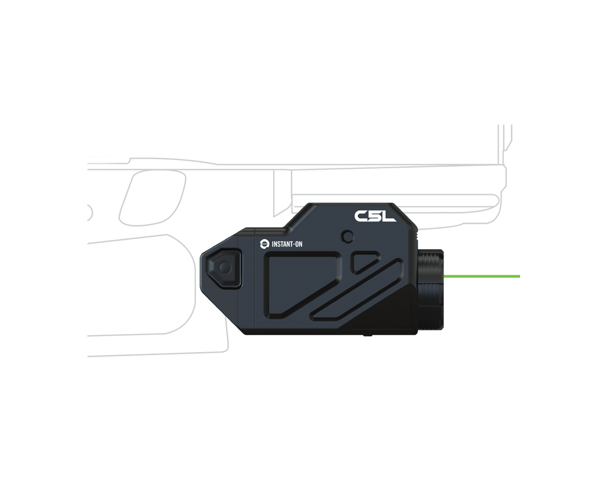 Viridian Weapon Technologies - C5L Green Laser Sight and Tactical Light: Compact, Rechargeable, and Feature-Packed