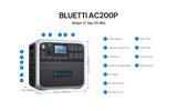 BLUETTI AC200P Portable Power Station | 2,000W 2,000Wh