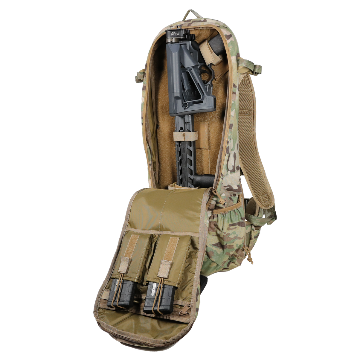 Grey Ghost Gear - Apparition SBR Bag, Stealth Tactical Backpack for Discreet Short Barreled Rifle Carry, MultiCam