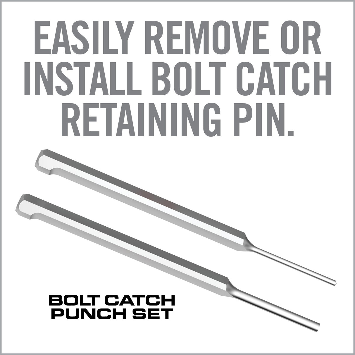 Real Avid - Bolt Catch Punch Set - Specialized AR15 Bolt Catch Pin Starter & Pin Punch Set