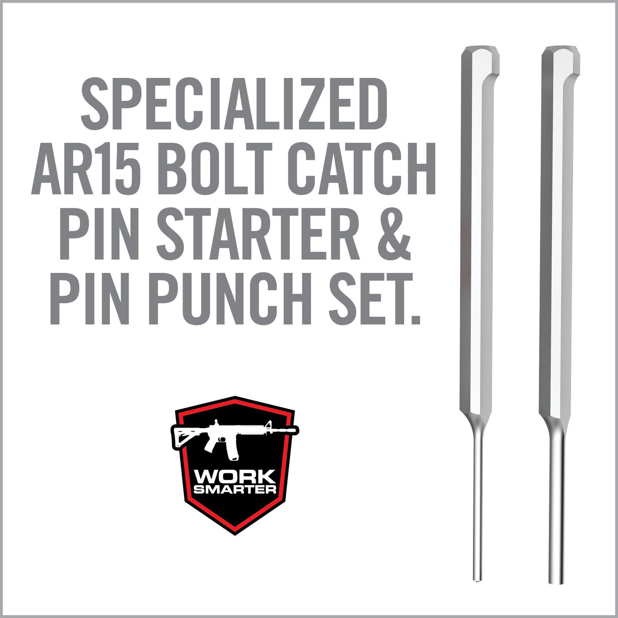 Real Avid - Bolt Catch Punch Set - Specialized AR15 Bolt Catch Pin Starter & Pin Punch Set