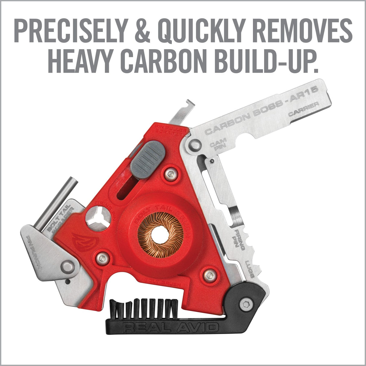 Real Avid - CARBON BOSS® – AR15 Multi-Tool for Carbon Removal