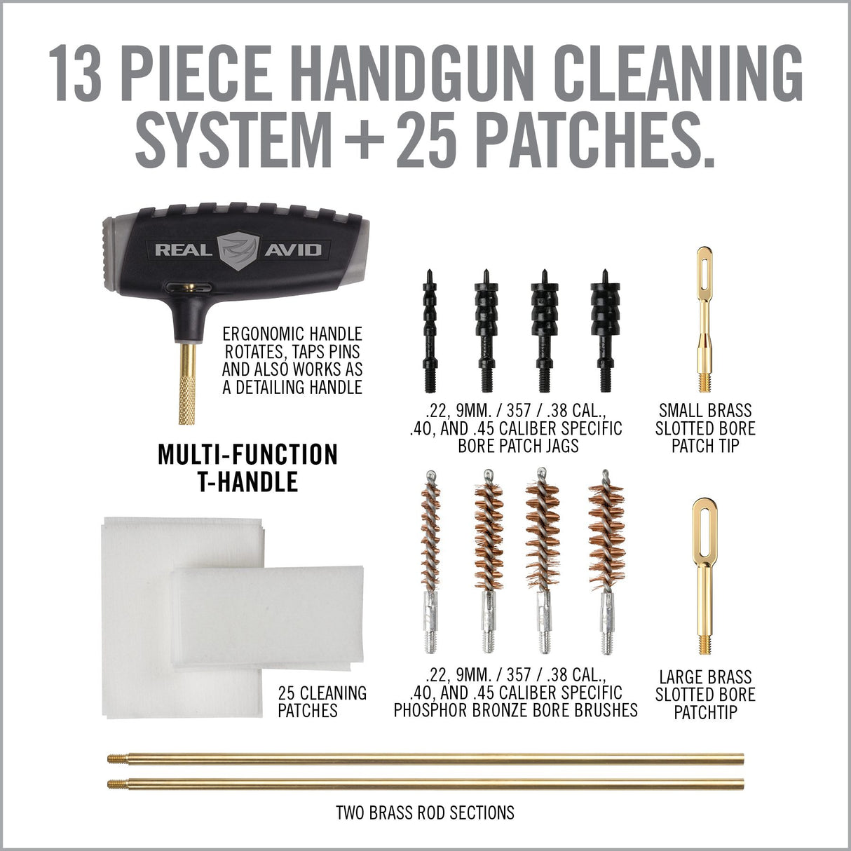 Real Avid - GUN BOSS® PRO – Handgun Cleaning Kit