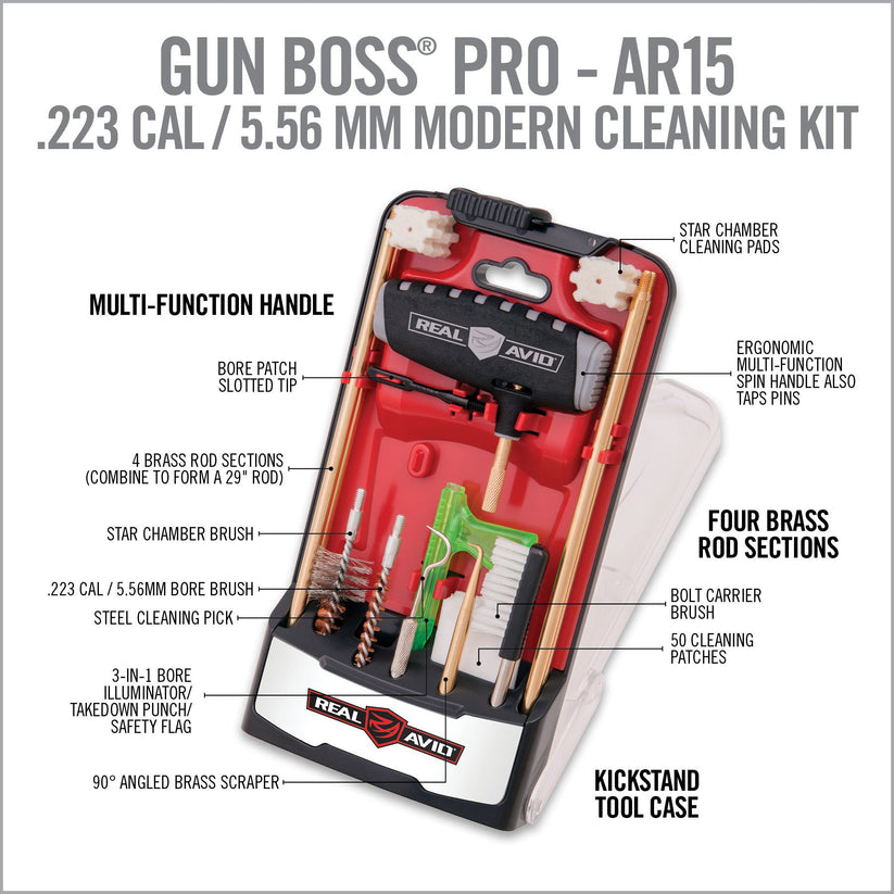 Real Avid - Gun Boss® Pro - AR15 Cleaning Kit