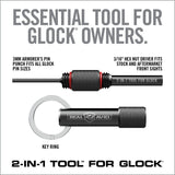 Real Avid - 2-IN-1 Tool™ for Glock - Armorer’s Combination Disassembly & Front Sight Tool