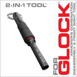 Real Avid - 2-IN-1 Tool™ for Glock - Armorer’s Combination Disassembly & Front Sight Tool