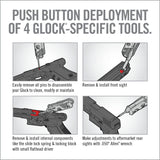 Real Avid - 4-In-1 Tool™ for Glock - Push Button Deployment of 4 Glock-Specific Tools