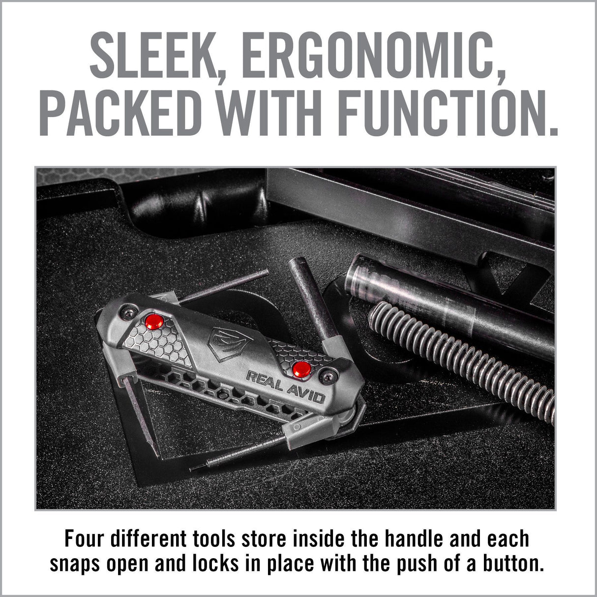 Real Avid - 4-In-1 Tool™ for Glock - Push Button Deployment of 4 Glock-Specific Tools