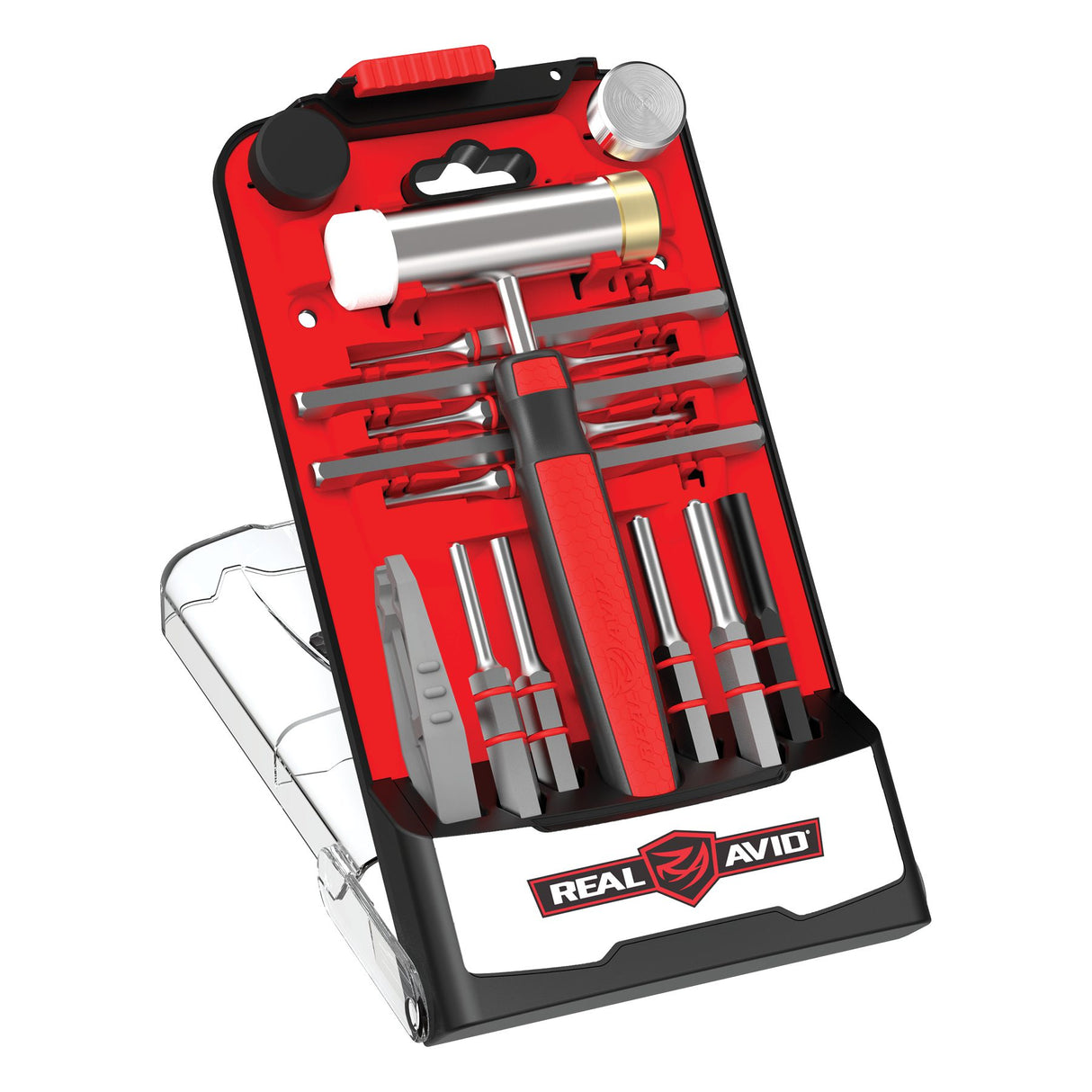 Real Avid - ACCU-PUNCH® Hammer & Roll Pin Punch Set - Gunsmithing Roll Pin Punch Set with Pin Alignment Tool