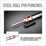 Real Avid - ACCU-PUNCH® Hammer & Roll Pin Punch Set - Gunsmithing Roll Pin Punch Set with Pin Alignment Tool