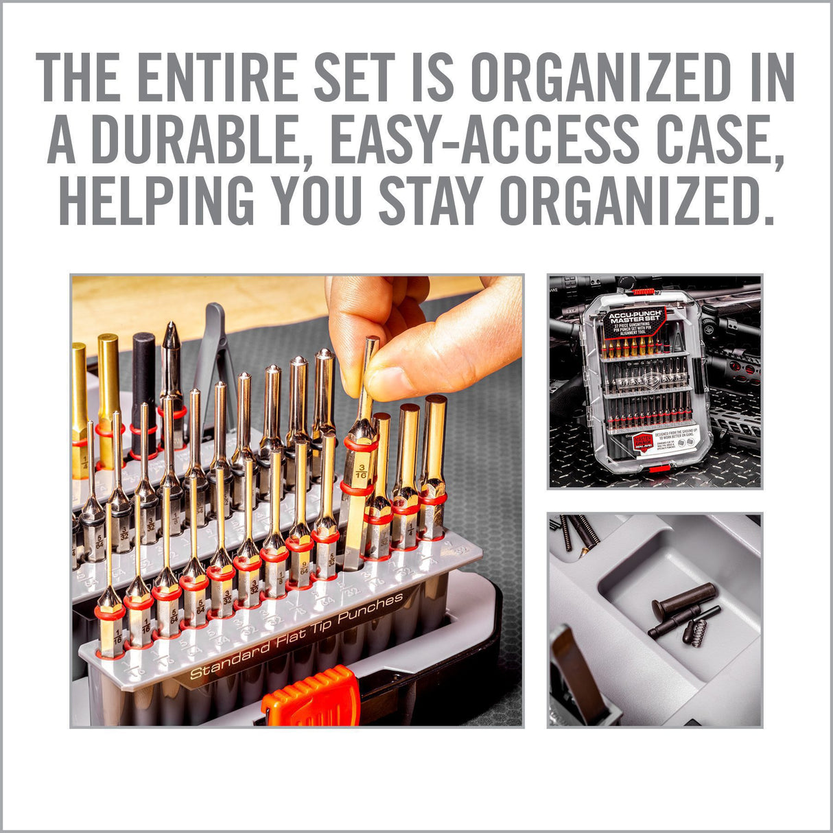 Real Avid - ACCU-PUNCH® Master Set - 37-Piece Gunsmithing Pin Punch Set with Pin Alignment Tool